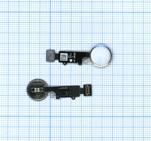 Кнопка HOME в сборе с механизмом и шлейфом для iPhone 7/7 Plus AAA белая
