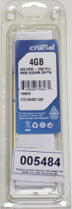 Модуль памяти CRUCIAL CT51264BC1339 DDR3- 4Гб, 1333, SO-DIMM, Ret