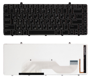 Клавиатура для ноутбука Dell Alienware M11X R2 R3 черная с подсветкой