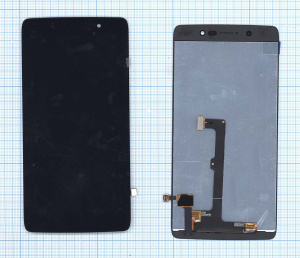 Дисплей для Alcatel One Touch Idol 4 6055K черный