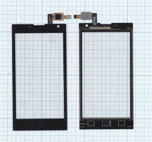 Сенсорное стекло (тачскрин) для ZTE V830 (Blade G Lux) черное