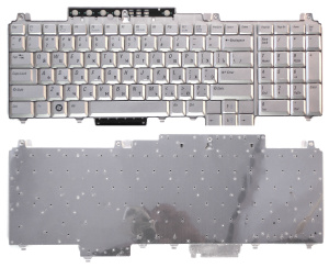 Клавиатура для ноутбука Dell Inspiron 1700 1710 1720 1721 серебристая