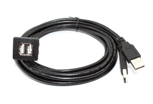 Кабель с разъемами USB 2.0  2 мама для монтажа - 2 папа 2 м