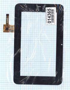 Сенсорное стекло (тачскрин) для Digma iDj7 3G QSD E-C7077-01 1301 черное