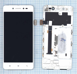 Дисплей для Lenovo Sisley S90 белый с рамкой