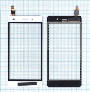 Сенсорное стекло (тачскрин) для Huawei P8 Lite белое