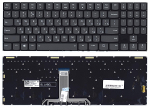 Клавиатура для ноутбука Lenovo Legion Y740-15 черная с подсветкой
