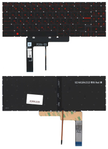 Клавиатура для ноутбука MSI Katana GF66 GF76 MS-17L1 черная с подсветкой
