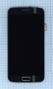 Дисплей для Samsung Galaxy S6 Edge SM-G925F черный с рамкой