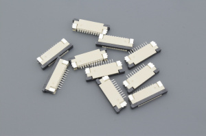 Разъем FPC  Half Coverage Top Contact 1.0K-BS-10PWB 10 pin высота 2мм шаг 1мм 10 шт