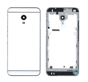 Задняя крышка для Meizu M5s серебристая