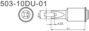 Жало для паяльника Quick 503-10DU-01