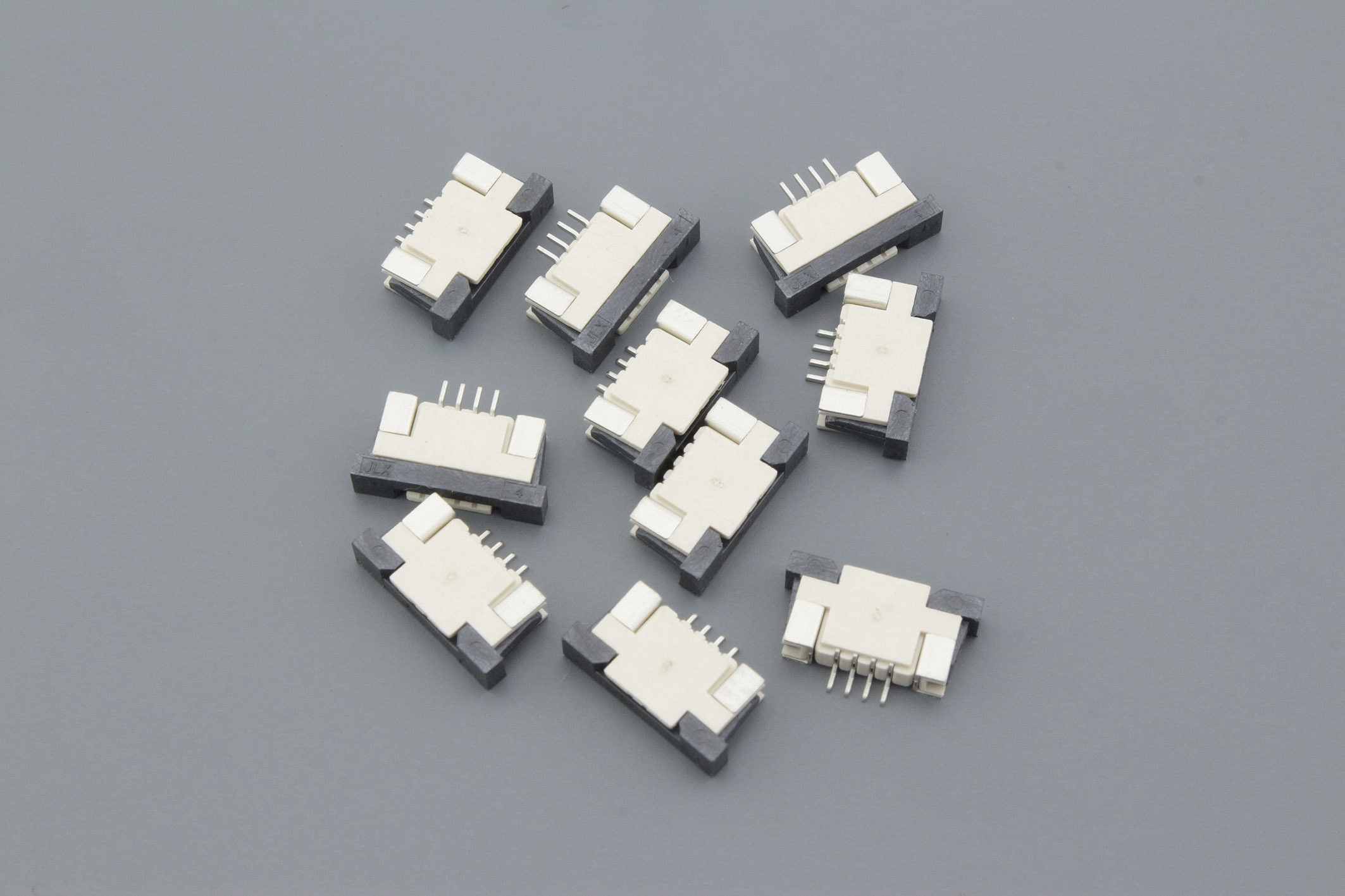 Разъем FPC  Half Coverage Top Contact 1.0K-BS-4PWB 4 pin высота 2мм шаг 1мм 10 шт