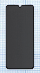 Защитное стекло Privacy "Анти-шпион" для Xiaomi Redmi 13C / Poco C65 черное