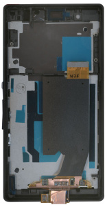 Дисплей для Sony Xperia Z черный с рамкой