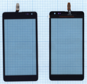 Сенсорное стекло (тачскрин) для Microsoft Lumia 535 1607 черное
