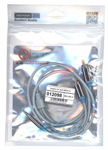 Кабель Vention 3.5 Jack-2RCA 1m серый