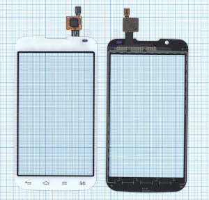 Сенсорное стекло (тачскрин) для LG Optimus L7 II Dual P715 белое