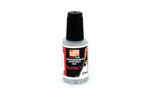 Лак PLASTIK 71 (акриловый лак для печатных плат), флакон с кистью, 22 ml