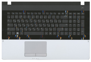 Топкейс для Samsung NP305E7A серый, кнопки черные