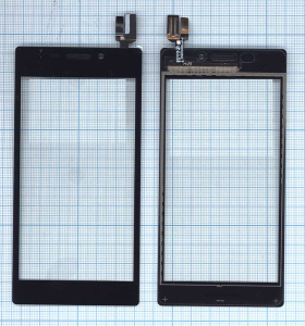 Сенсорное стекло (тачскрин) для Sony Xperia M2 / M2 Dual (D2305) черное