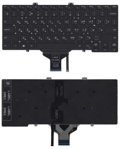 Клавиатура для ноутбука Dell Latitude 3400 5400 7400 черная