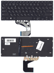 Клавиатура для ноутбука Asus UX460U UX460UA черная с подсветкой