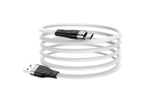 Кабель USB HOCO X53 Angel для Type-C, 3А, 1м, белый