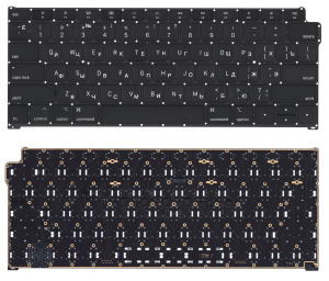 Клавиатура для ноутбука MacBook Air 13 Retina A1932 Late 2018 Mid 2019  плоский Enter черная