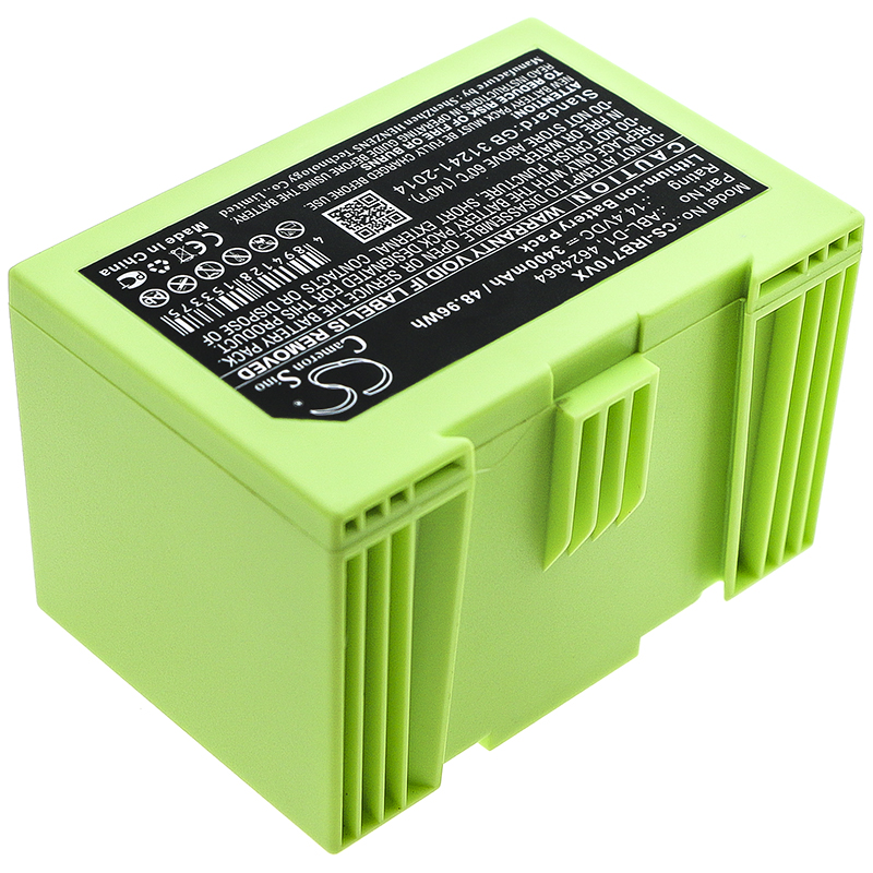 Аккумулятор для iRobot Roomba i7, Roomba i7+, Roomba e5, 7150 14.4V 3400mAh / 48.96Wh