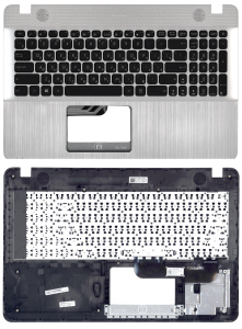 Топкейс для Asus X541 серебро