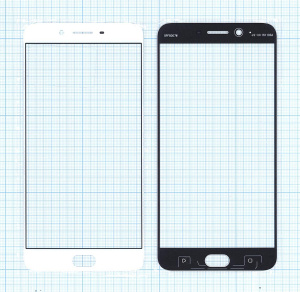 Cтекло для Oppo R9s Plus белое