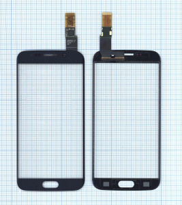 Сенсорное стекло (тачскрин) для Samsung Galaxy S6 Edge SM-G925F синее