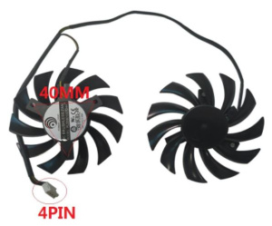 Вентилятор (кулер) для MSI R6850 R6870 R6790 460GTX 560GTX 570GTX 580GTX 75мм 4-pin двойной