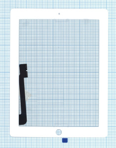 Сенсорное стекло (тачскрин) для iPad 3/4 белое