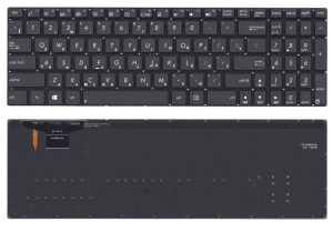 Клавиатура для ноутбука Asus Zenbook UX51 коричневая без рамки
