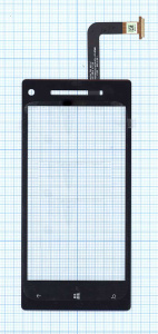 Сенсорное стекло (тачскрин) для HTC Windows Phone 8x черное