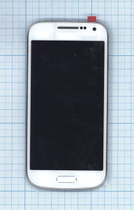 Дисплей для Samsung Galaxy S4 mini GT-I9190 белый с рамкой