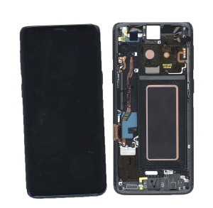 Дисплей для Samsung Galaxy S9 SM-G960F в сборе с тачскрином и рамкой серый