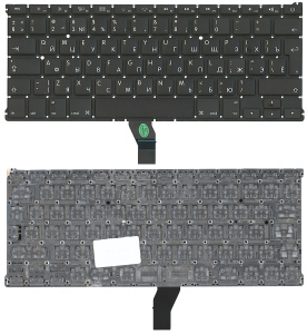 Клавиатура для ноутбука MacBook A1369 2011+  с подсветкой, большой ENTER RU