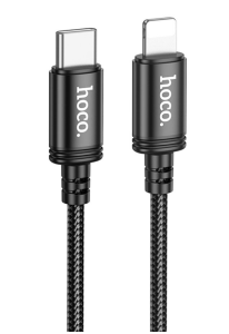 Кабель USB-C HOCO X89 Wind Type-C-Lightning, 20W, 1м, черный
