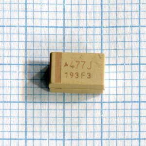 Танталовый конденсатор 6,3V 470UF