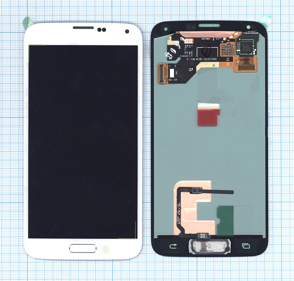 Дисплей для Samsung Galaxy S5 SM-G900H в сборе с тачскрином белый