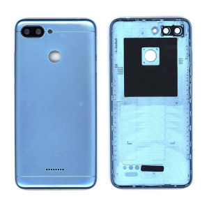 Задняя крышка для Xiaomi Redmi 6 голубая
