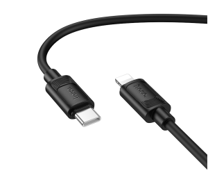 Кабель USB-C HOCO X122 Benefit Type-C-Lightning, 27W, 1м, черный