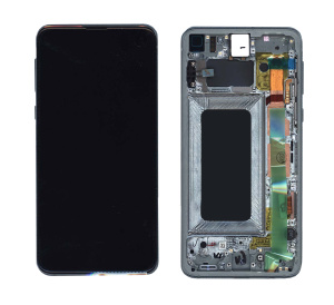 Дисплей для Samsung Galaxy S10e SM-G970F в сборе с тачскрином и рамкой зеленый