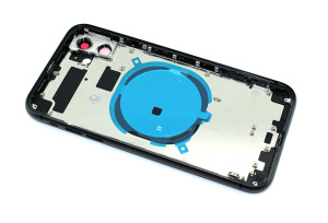 Задняя крышка (корпус) в сборе с рамкой для Apple iPhone 11, черная