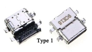 Разъем USB TYPE-C для ноутбука Lenovo ThinkPad E480 E485 E580 E585 R480 E590 VER-1 (9CK15)
