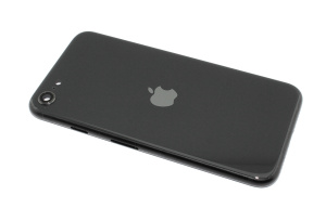Задняя крышка (стекло) в сборе со стеклом камеры для Apple iPhone SE2 черная