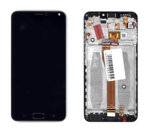 Модуль (матрица + тачскрин) для Asus ZenFone 4 Max ZC554KL черный с рамкой уценка Б/У
